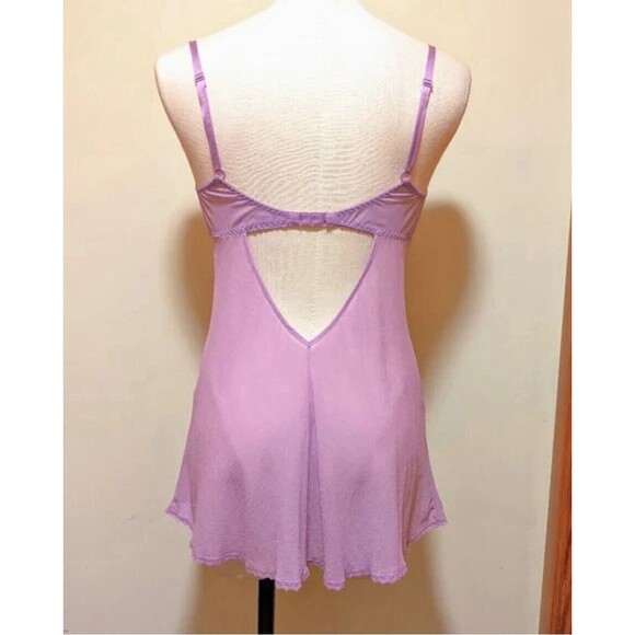 Victoria's Secret RARE y2k milkmaid 100% silk slip chemise babydoll nightie - Picture 2 of 13